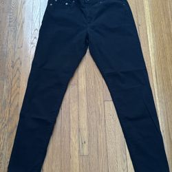 Banana Republic Women’s Black Satin Skinny Jeans, size 29”/8