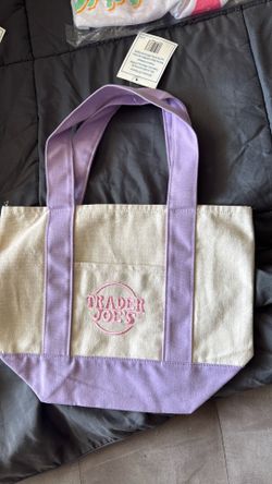 Trader Joe’s Limited Edition Easter Canvas Tote:  Purple