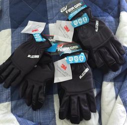 Lot Of 3 Firm Grip X-Large Blizzard Gloves w/ 40g Thinsulate and Warmer