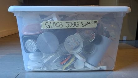 Mixed Lot of Glass Jars and Containers