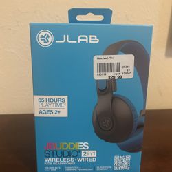JLAB Wireless+ Wired Option Headphones For Kids