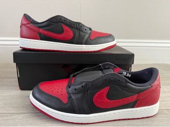 Men's Air Jordan 1 Retro Low OG Banned IW6276-001 Black Black Varsity Red Summit White Size 12 Shoes NEW w/ Box