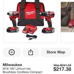 Milwaukee drill set