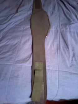 Sealth Belt Ostomy Bag Brown Leather Guitar Strap