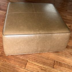 Hudson Square 35 Wide Faux Leather Ottoman Joss and Main for