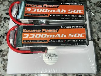 2pcs 14.8V 3300mAh 4S LiPo Battery 50C For RC Tr Helicopter Boat Car Truck