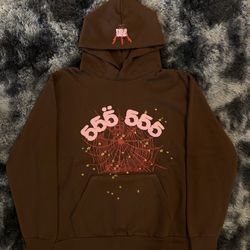 Brown Sp5der Hoodie