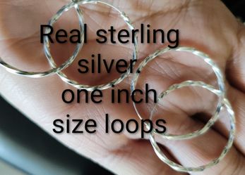 Sterling Silver Loop Earrings 