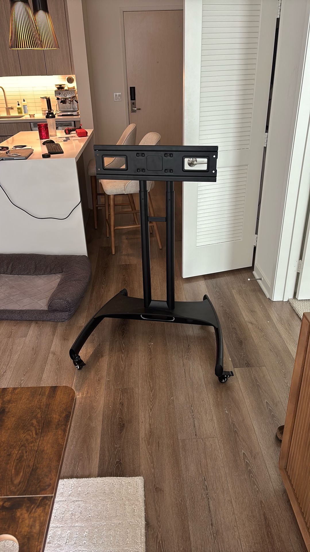 Kanto - Mobile TV Stand for Most Flat-Panel TVs Up to 65