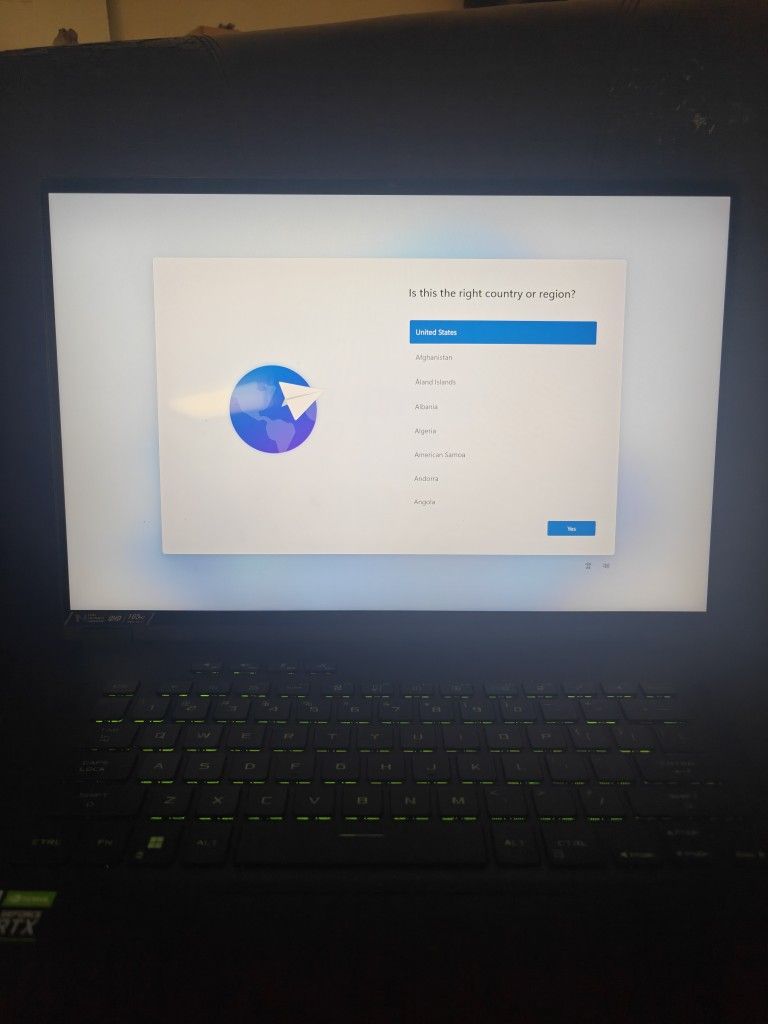 Asus ROG gaming laptop used