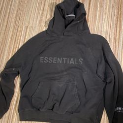 Black Essentials Fear Of God Hoodie