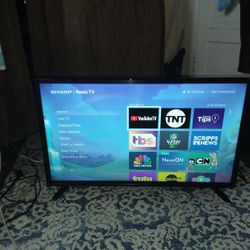 SHARP Roku Smart TV 32" Inch Remote control Includes 