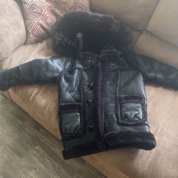 Boys Size 7 Black Winter Coat