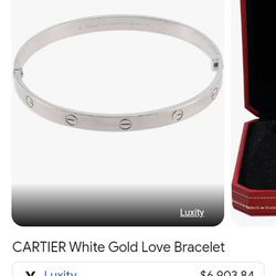 Cartier White Gold Bracelet 