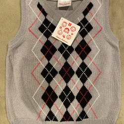 Hannah Andersson Boys Sweater vest (size 100/US 4)
