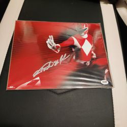 MMPR Red Ranger AutoGraphed 