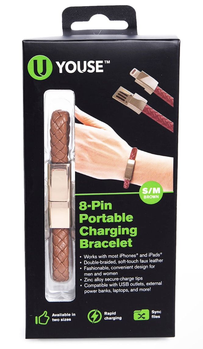 8-Pin Portable Charging Bracelet - S/M