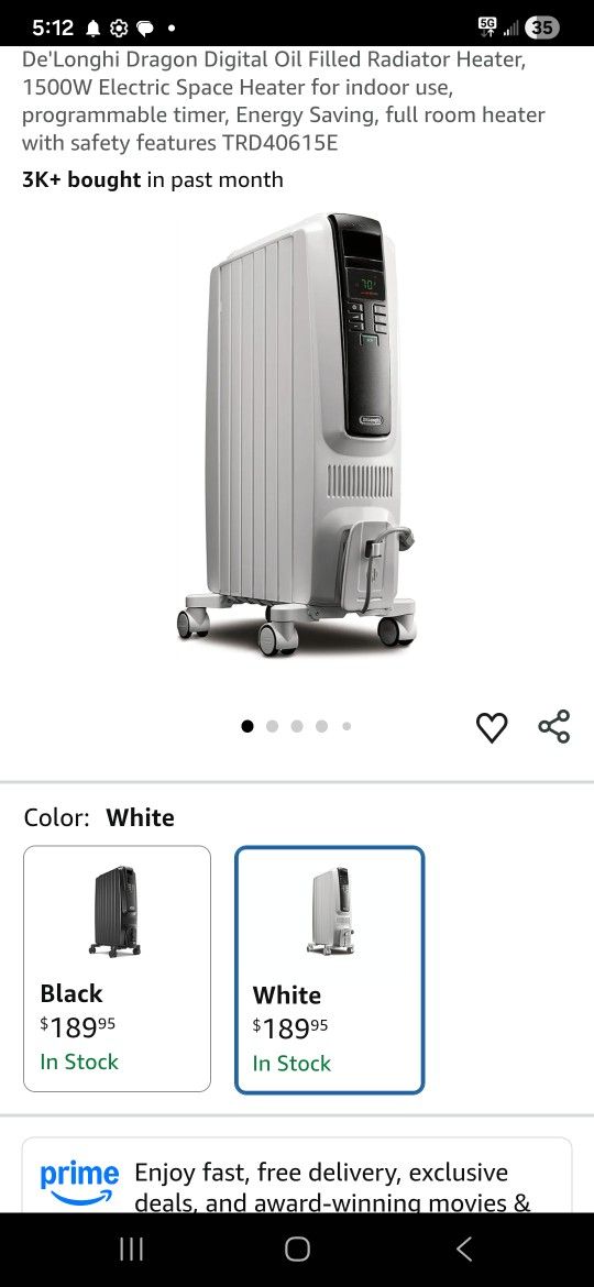 Delonghi Full Room 1500 Watt Heater