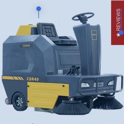 49" Ride-On Floor Sweeper, 21Gal 48V 4*67Ah, CSR49