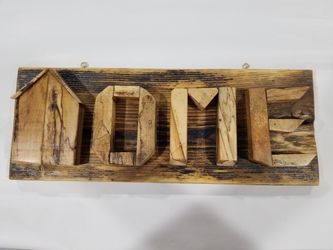 Wooden Home Sign