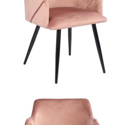 4 Pink Plush Chair