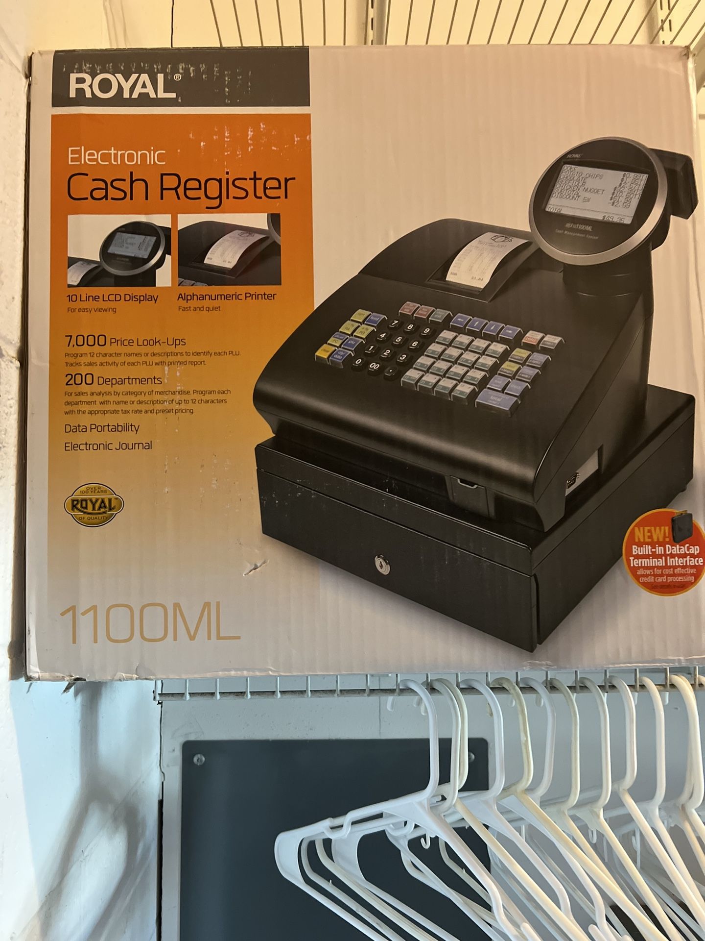 BRAND NEW Royal 39285K Alpha 1100ML Electronic Cash Register. STILL IN ORIGINAL BOX. NEVER OPENED.