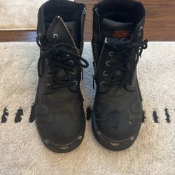 Men’s Leather Motorcycle Boots 