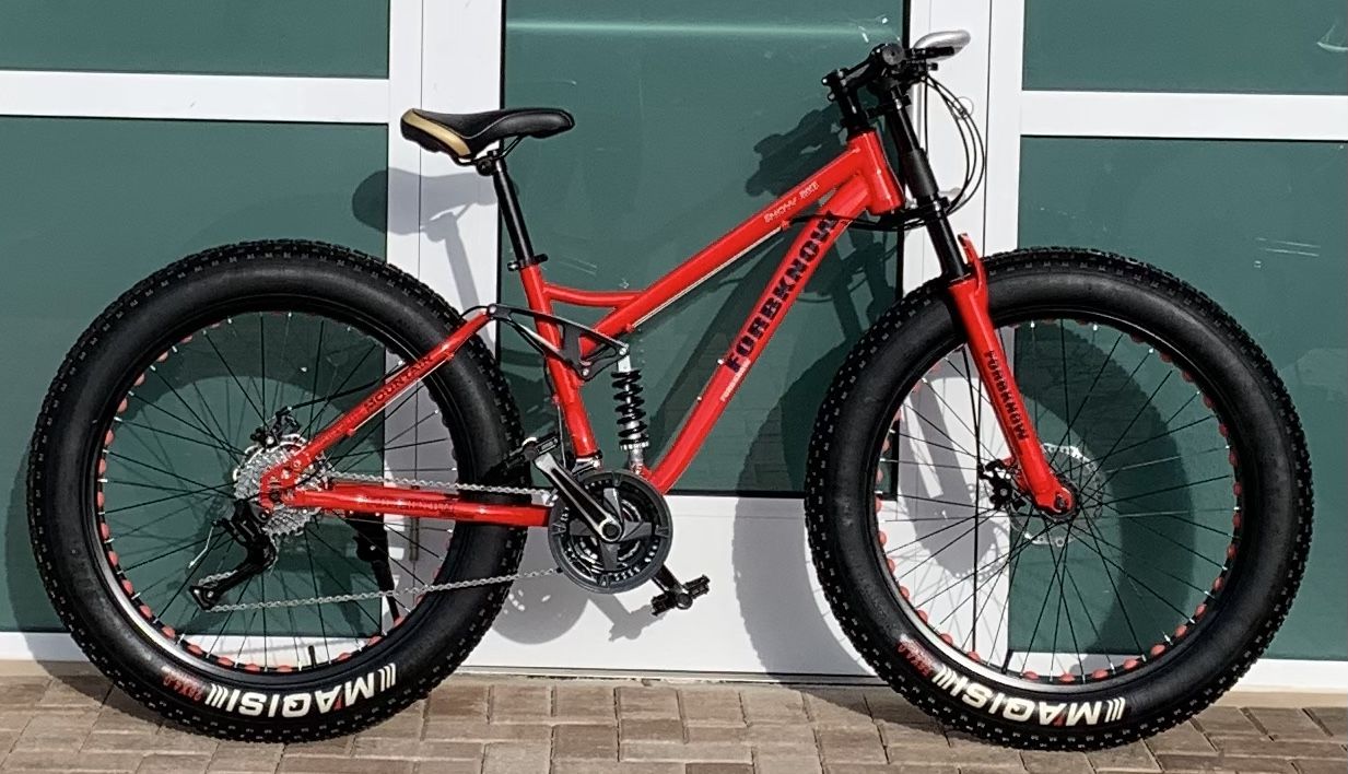 Foreknow FAT TIRE Bike 21 Speed 26X4.0 Mechanical, Disc Breaks Snow Bike