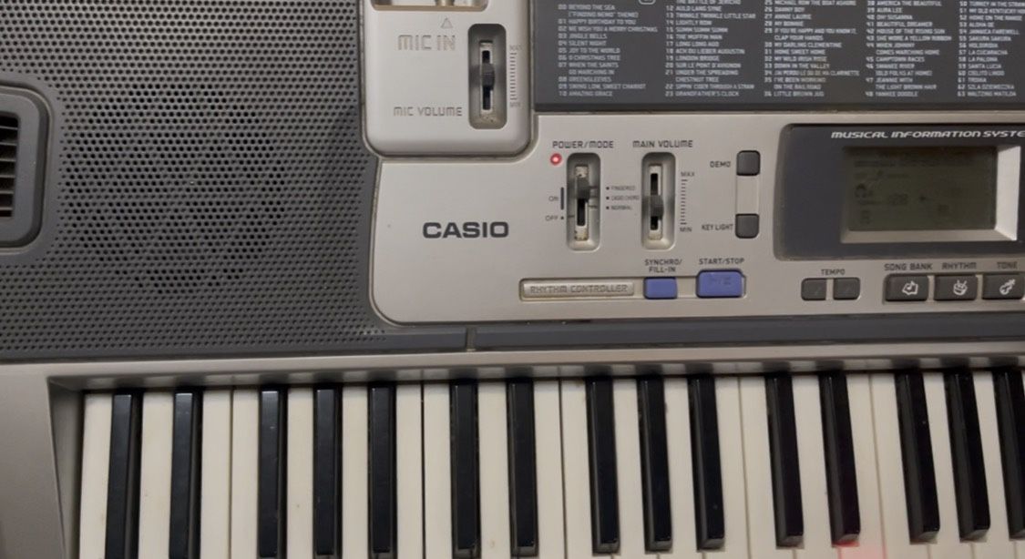 Cassio Keyboard W/Stool & Mic