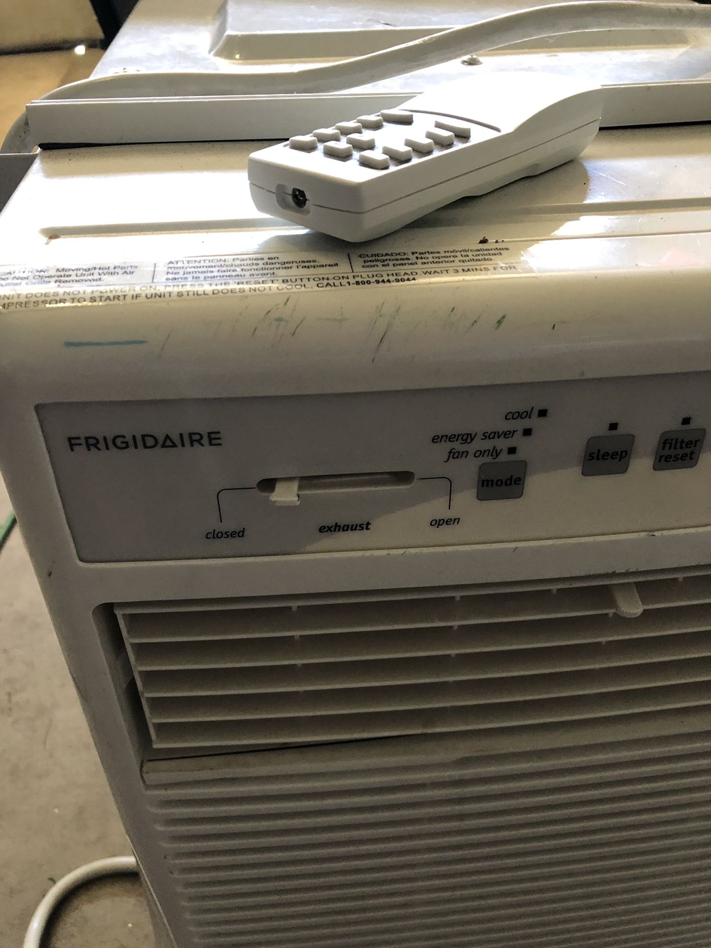 Frigidaire casement 12,000 BTU air conditioner. Like new only used 2 weeks. Reduced to 225 for