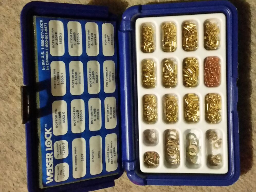 Weiser Lock 1418 Keying Kit + schlage Keying Kit 40-134