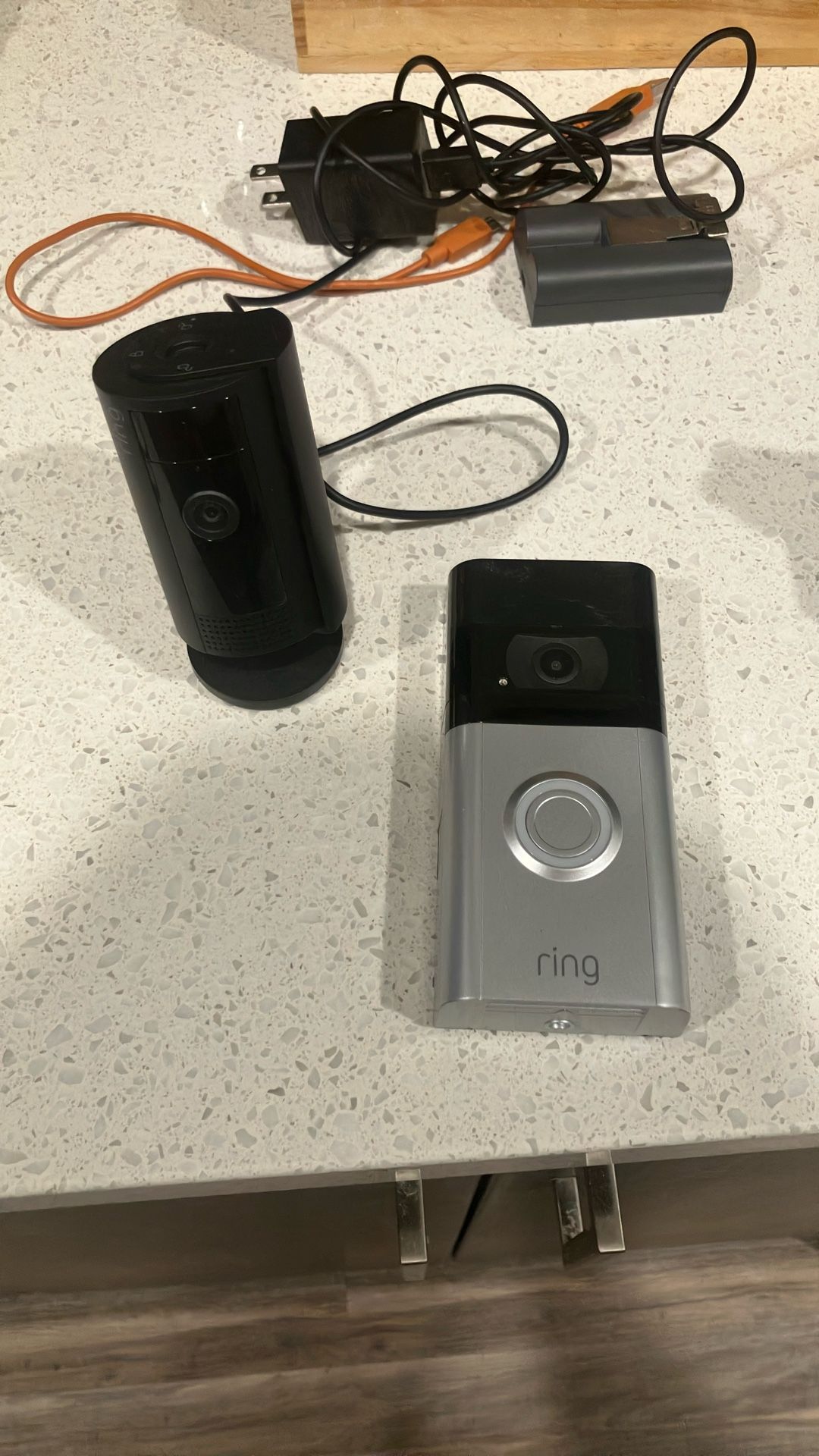 Ring Door Camera Plus Indoor Camera With Chargers And Anti-theft Case
