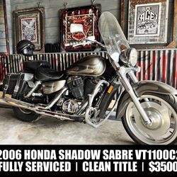2006 Honda Sabre Shadow 1100VTC2