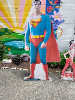 Authentic 1978 superman standee full size