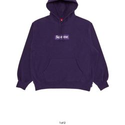 Supreme Box Logo Hoodie Purple (FW23)