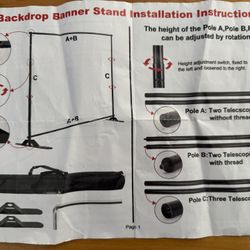 Banner Stand Heavy Duty Adjustable 