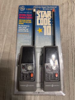 General Electric (GE) Star Code 10 Walkie Talkies $30