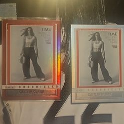 Caitlin Clark Chronicled TIMES Red Holo, Silver, Base & A Black Gold /49 Chronicle Card 