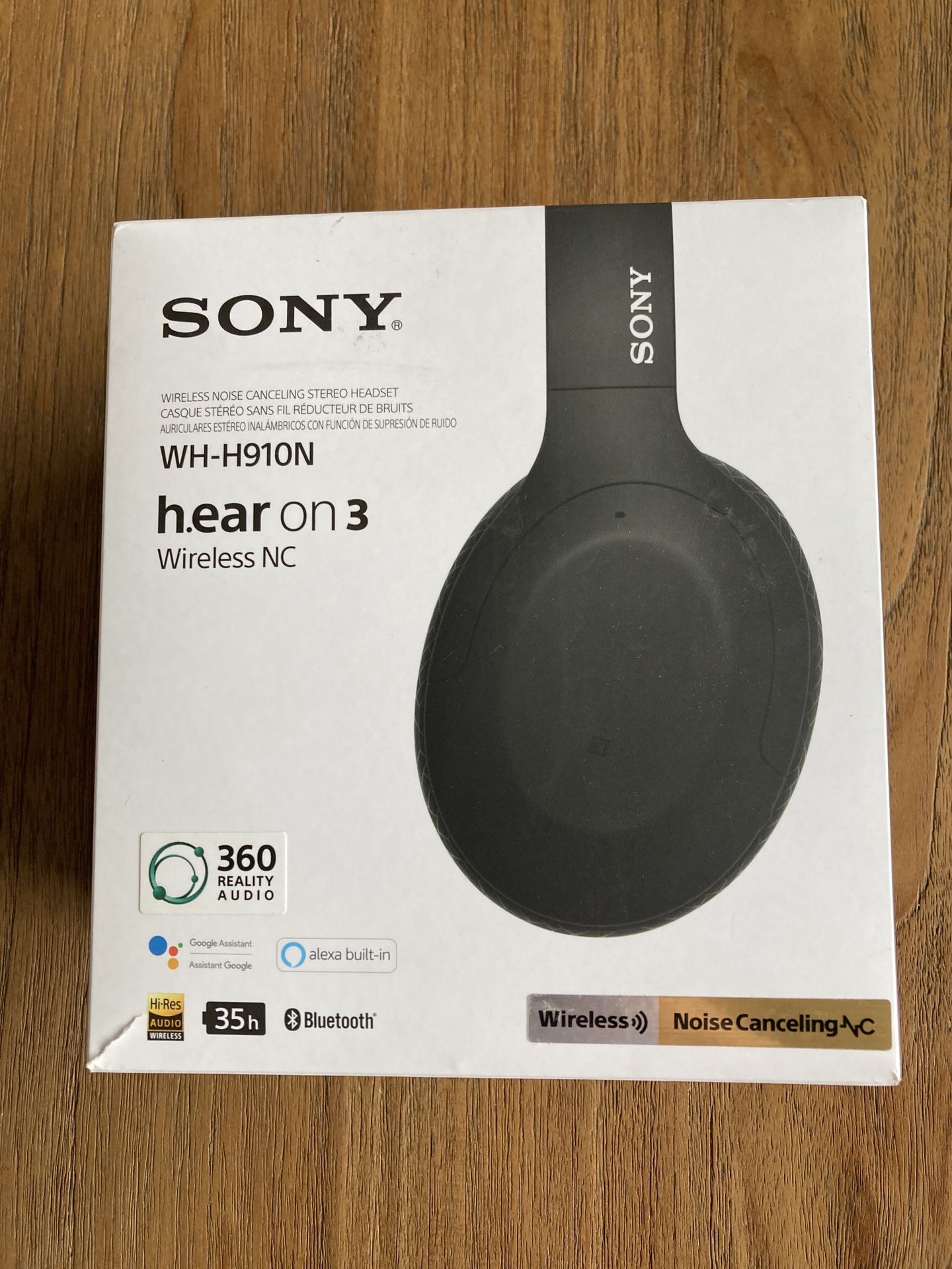 Sony WH-H910N hear on 3 Noise Wireless Noise Canceling Over Ear Headphones USED