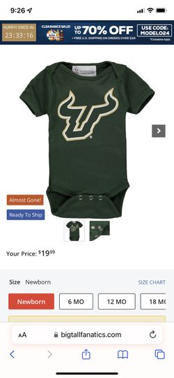 Rivalry Threads 91-Set of 3 Onesies- 0-3 Months-New