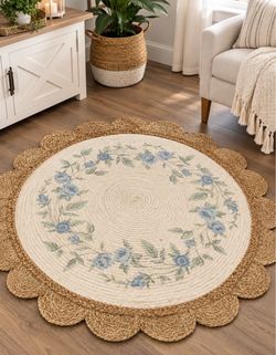 Round rug used