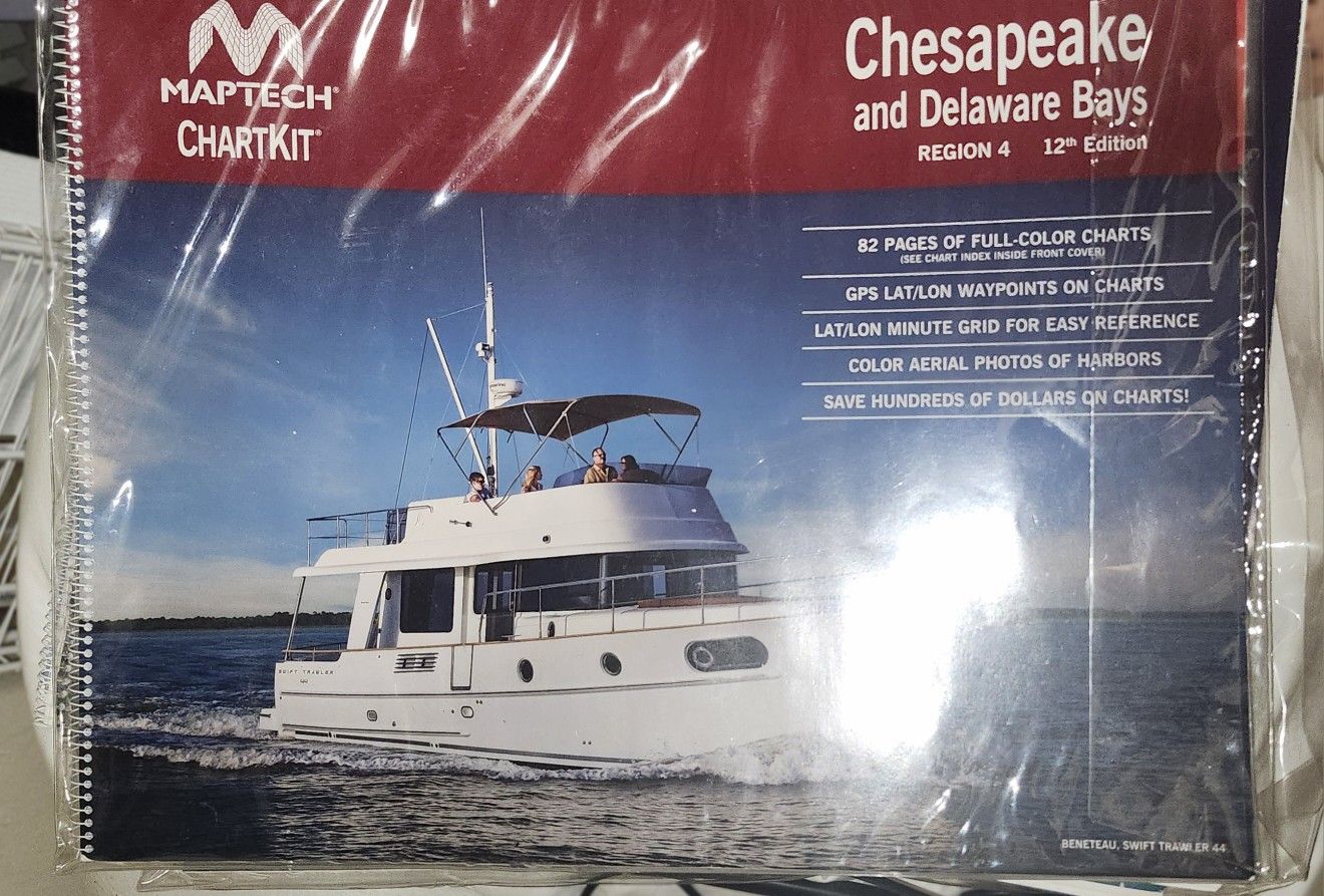 MAPTECH® Chartkit Region 4 Chesapeake - Spiral-bound, by Maptech/12th Edition