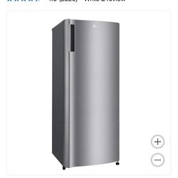 LG 6.0 cu. ft. Single Door Refrigerator with Inverter Compressor and Pocket Handle in Platinum Silver