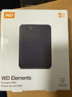 WD Elements 5TB Portable Hard Drive