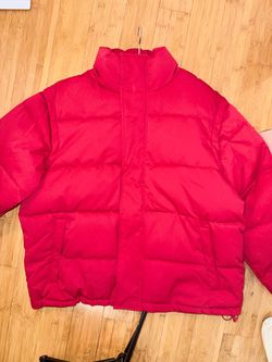 GUESS Originals Red Puffer Jacket – Large