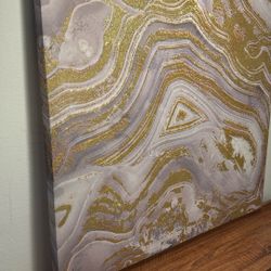 Beautiful Painting Square Frame Golden 
