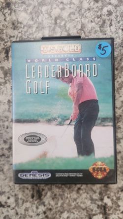 World Class Leaderboard Golf Sega Genesis
