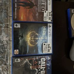 PS5 & PS4 Games - Elden Ring, Jedi Survivor, Call of Duty Black Ops 3 (Great Condition!)