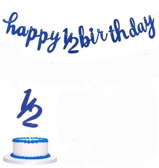 Habby 1/2 Birthday Banner 