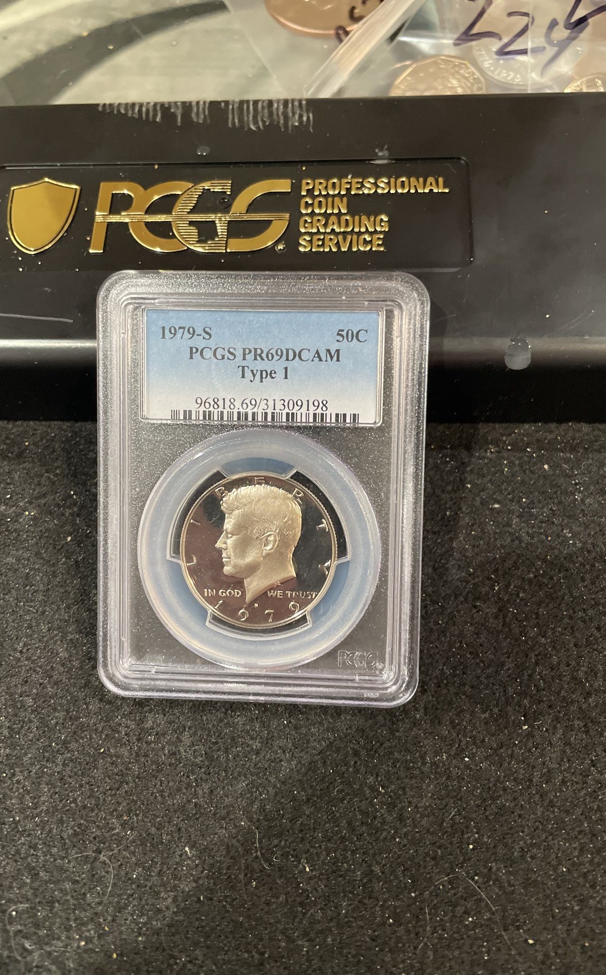 1979 S Gem Proof Kennedy Half Dollar Graded At PR69 With A Deep Cameo B-1